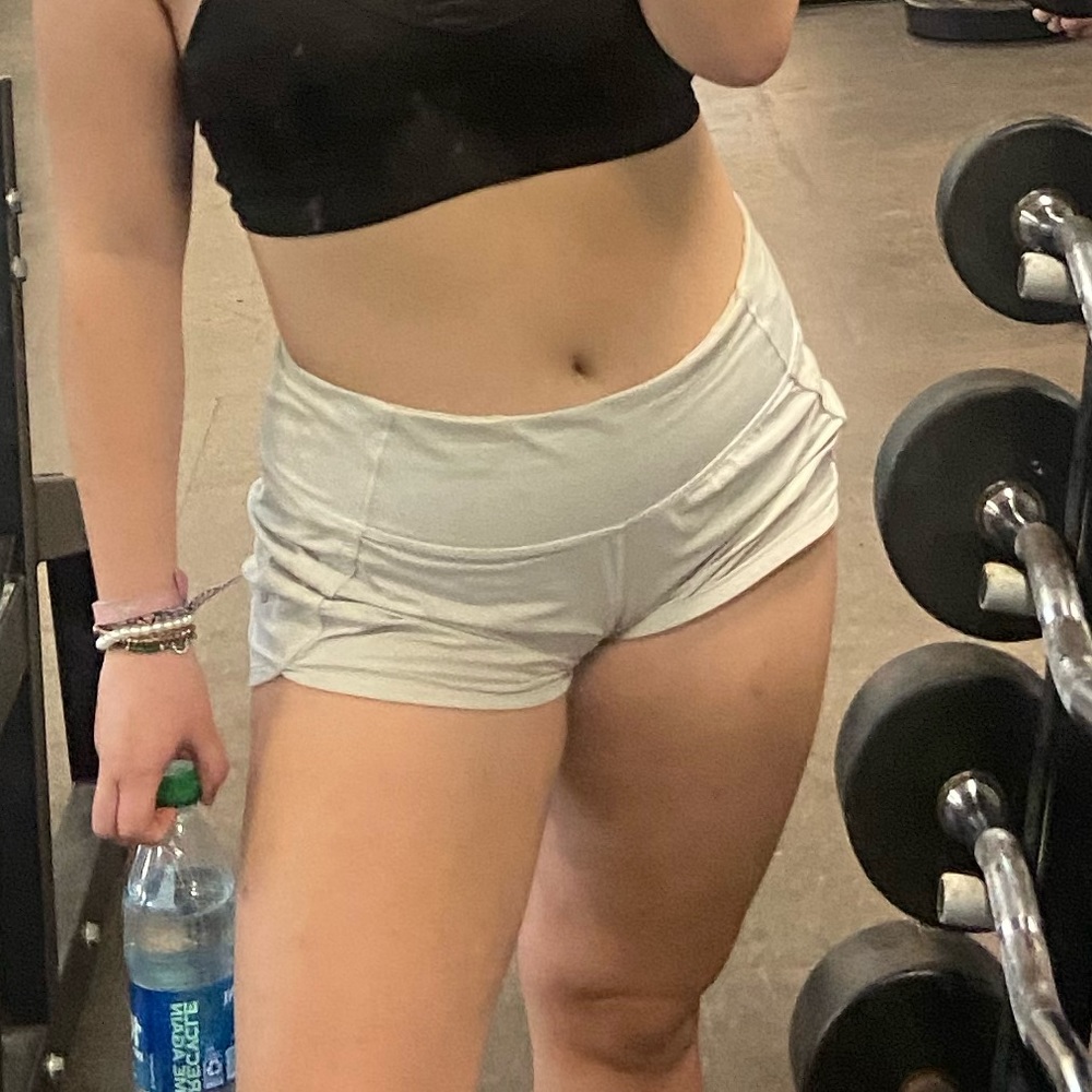 white lulu lemon speed ups size 8